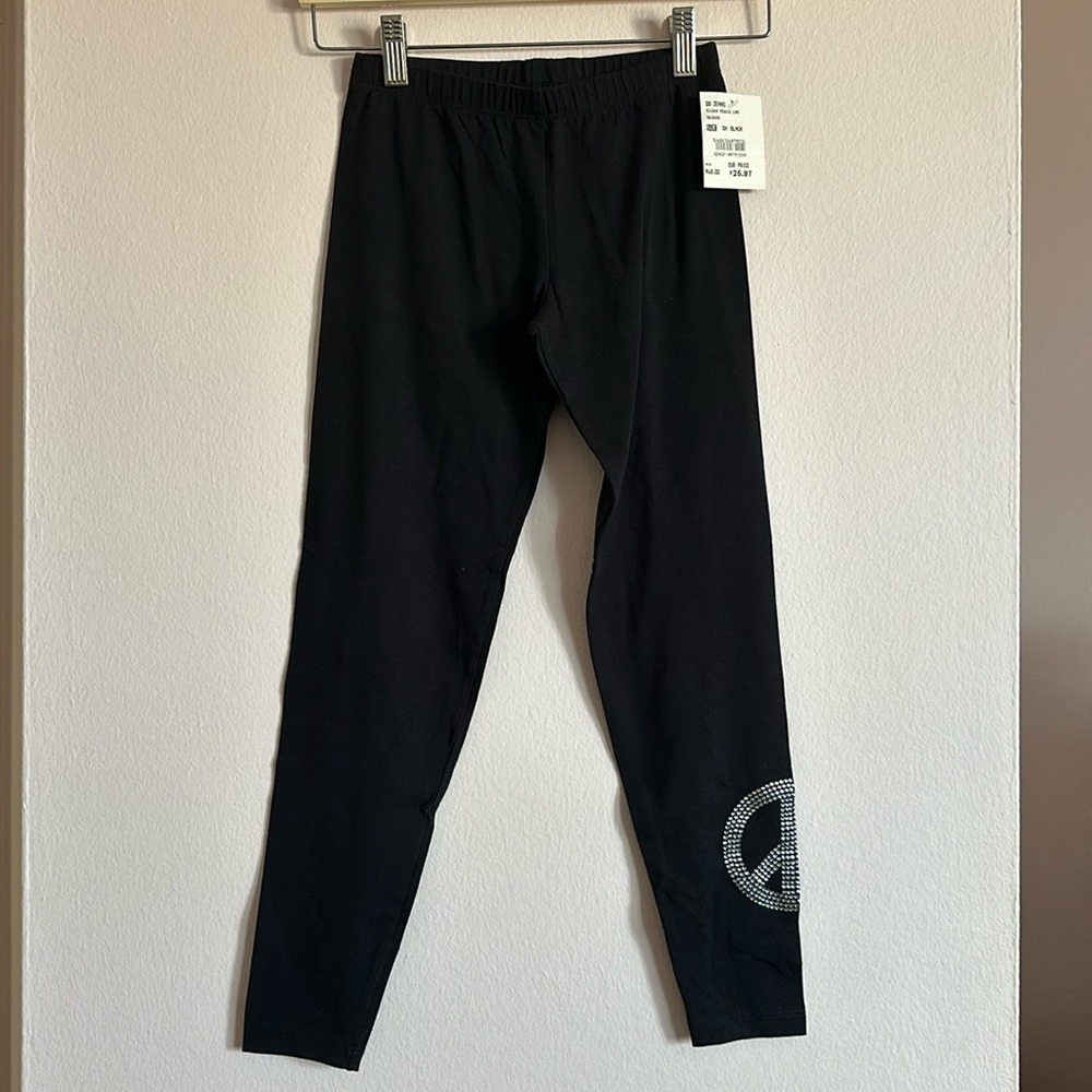 NWT GO Jeans Peace sign Leggings